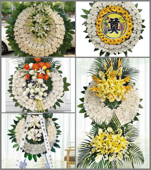 湖北孝感市大悟县刘集镇金河村花圈速递